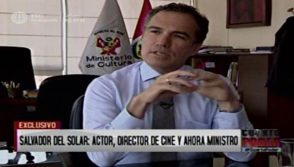 Salvador Del Solar: Ministro aspira a mejorar la industria del cine en el Perú