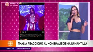 “En Boca de todos”: Thalía sorprendió a Maju Mantilla con reacción en redes sociales 