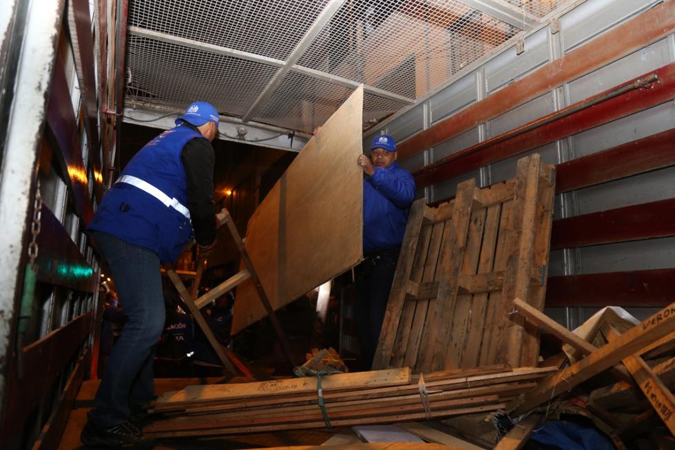 Municipalidad Metropolitana de Lima (MML) ejecutó una operación contra el comercio informal en la duadra 7 del jirón Inambari, en Cercado de Lima. (Foto: MML)