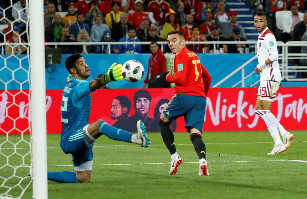 Iago Aspas marcó el empate ante Marruecos. (AFP)
