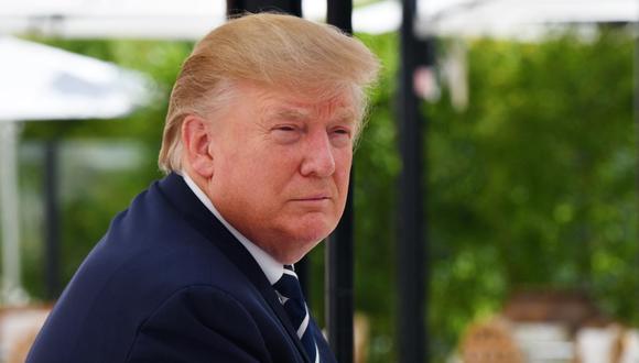 Trump está tratando de usar la cumbre para convencer a los demás líderes a tomar medidas contra el letargo de la economía. En la foto, el presidente en el Hotel du Palais en Biarritz, suroeste de Francia. (Foto: AFP)
