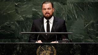 DiCaprio en Cumbre del Clima: "Yo me gano la vida actuando, ustedes no"