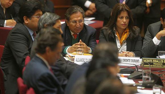Alejandro Toledo en la sesión de la Comisión de Fiscalización. (Martín Pauca)