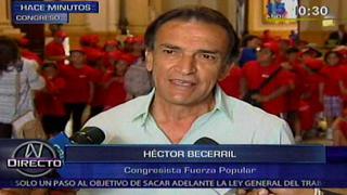 Héctor Becerril: "Ana Jara no representa a nadie, es casi inimputable"