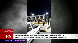 Puente Piedra: detienen a 16 personas en fiesta realizada en academia policial