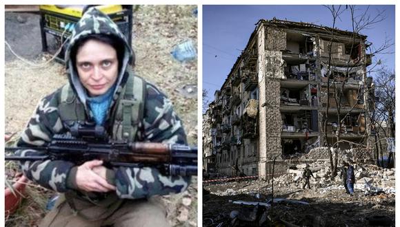 "Bagira", cuyo real nombre es Irina Starikova, habría dicho a sus captores que las tropas rusas la dejaron a su suerte luego que resultara herida en un combate. (Foto: El Universal / AFP)