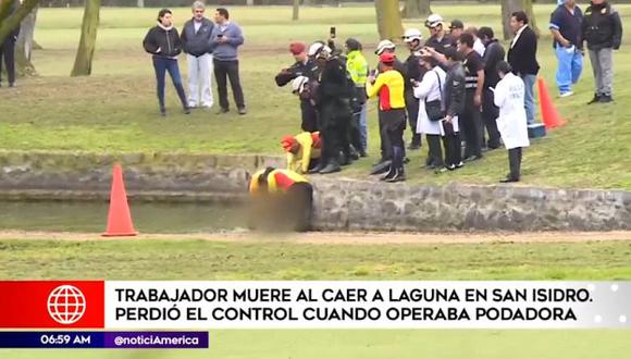 Lima Golf Club de San Isidro emitió un comunicado y lamentó el deceso de su trabajador.(América Noticias)