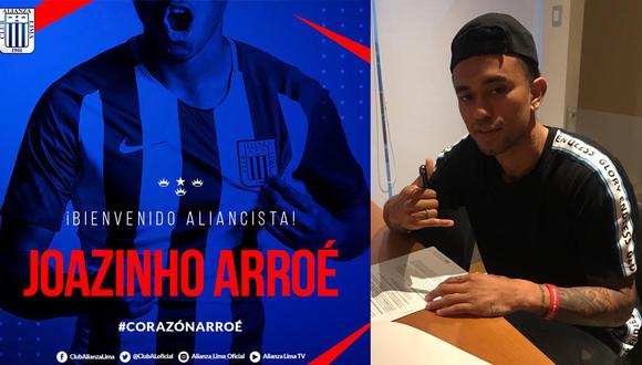 Así fue presentado Joazhiño Arroé como nuevo jugador de Alianza Lima. (Foto: Alianza Lima)