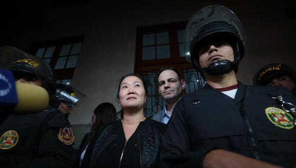 Keiko Fujimori cumple 18 meses de prisión preventiva mientras se la investiga por lavado de activos. (Hugo Pérez/GEC)