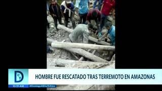 Hombre fue rescatado de escombros tras sismo de 7,5