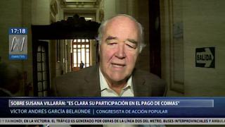 García Belaunde: "Es clarísima la participación de Susana Villarán en pagos de coimas" [VIDEO]