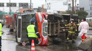 San Borja: ATU inhabilitará bus que se despistó en la Av. Circunvalación y dejó siete heridos