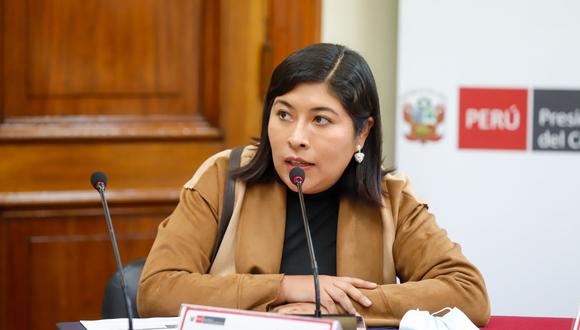 La ministra Betssy Chávez se pronunció sobre la baja aprobación del Congreso. (Foto: Andina)