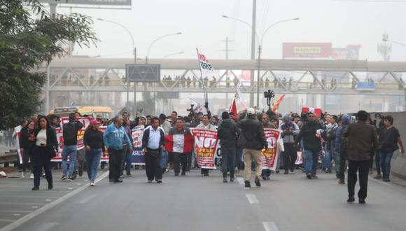 Este jueves se realiza la tercera marcha contra el peaje en Puente Piedra. (Foto: Referencial/GEC)