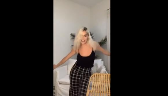 En una transmisión en vivo en su cuenta de Instagram, Lali Espósito compartió su baile con sus 7 millones de seguidores, convirtiéndose en tendencia en redes sociales. (Captura: Isntagram)