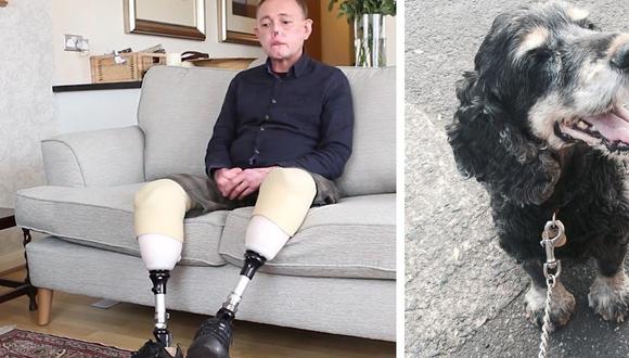Su perro lo arañó y luego le lamió el brazo donde lo había lastimado, provocando que desarrolle una infección fulminante. (Foto: Captura / BBC)