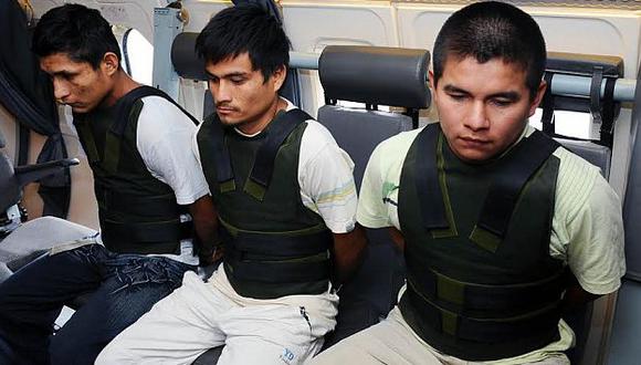 Terroristas capturados en operativo en el Huallaga son trasladados a Lima. (Luis Gonzales)