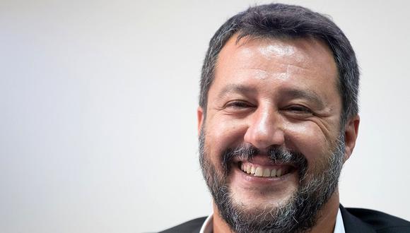 Matteo Salvini, ministro italiano del Interior, feliz por anuncio de España de recibir el barco Open Arms que tiene 107 migrantes a bordo. (Foto: AFP/archivo)