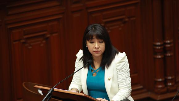 Mirtha Vásquez pidió al Congreso le otorguen el voto de confianza. (Foto: Congreso)