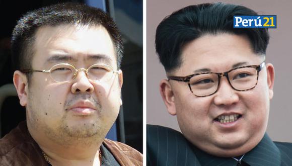 Kim Jong-nam y Kim Jong-un. (AFP)