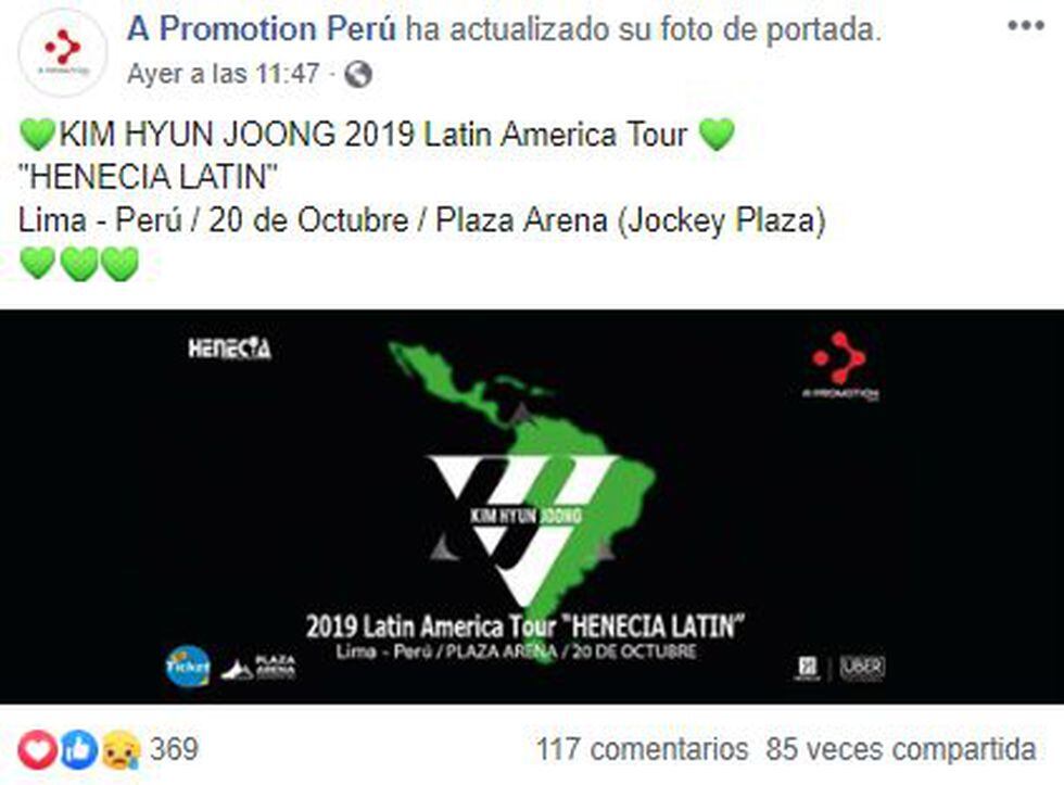 Confirmado Kim Hyun Joong Ofrecera Un Concierto En Lima En