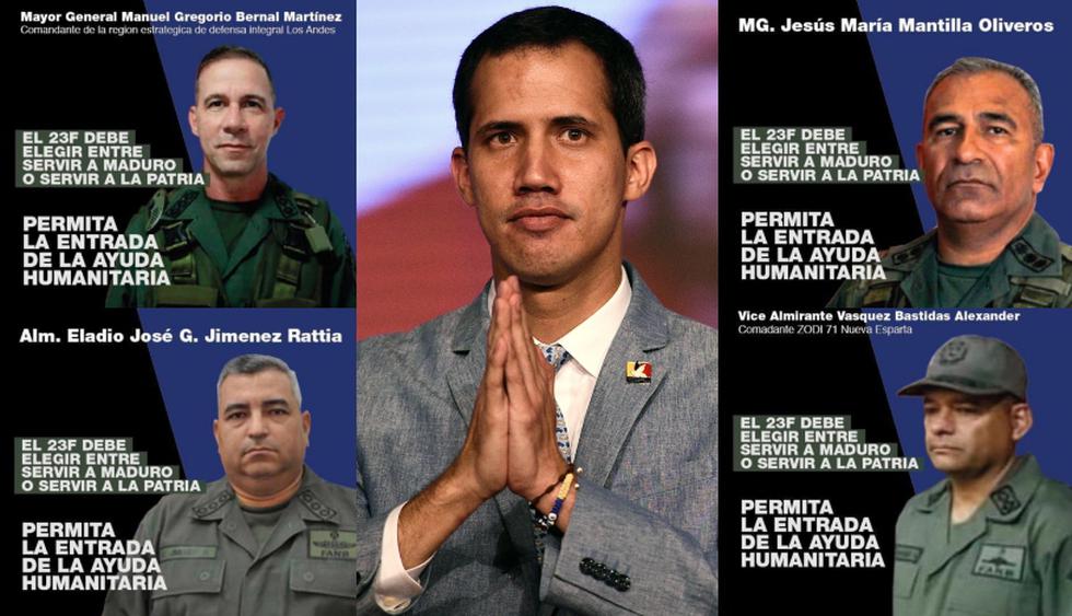 Juan Guaidó dijo que a los militares se les debe escribir "desde el corazón, con argumentos, sin violencia y sin insultos". (Foto: AFP - Captura)
