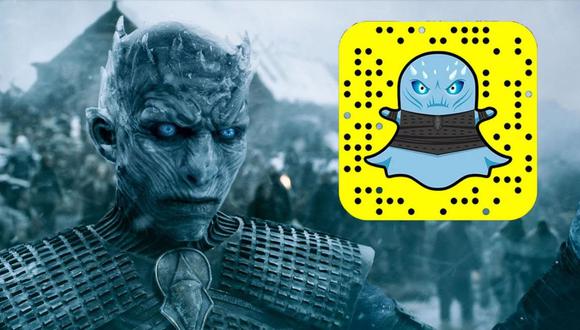 Snapchat lanzó un filtro temporal para convertirse en un 'White Walker' de 'Game of Thrones' (Snapchat)