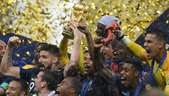 Así fue la eufórica celebración de Francia en los vestuarios tras título. (AFP)