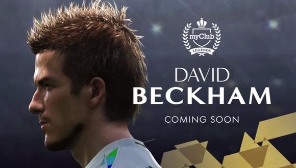 David Beckham será una de las leyendas de Pes 2018.