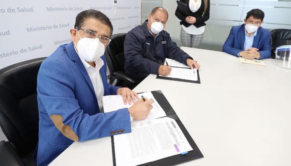El Minsa, a través del Pronis, firmó cuatro convenios con el Gobierno Regional de la La Libertad para la construcción de dos hospitales en la provincias de Virú y Sánchez Carrión. (Foto Minsa)