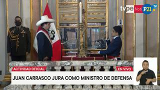 Pedro Castillo tomó juramento de los nuevos ministros de Defensa y de la Producción 