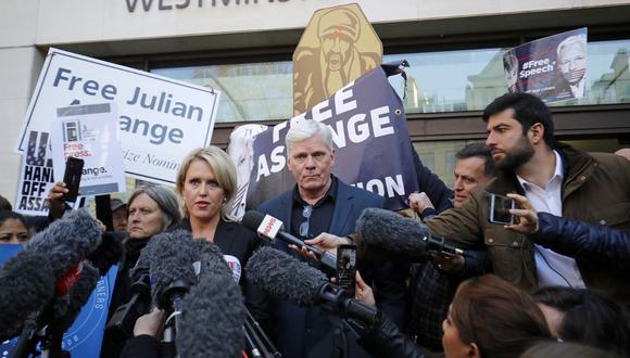 Jennifer Robinson, abogada de Julian Assange. (Foto: AFP)