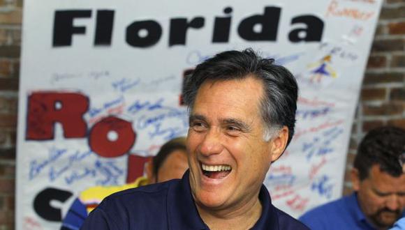 MOTIVOS PARA REÍR. Romney realizó una campaña exitosa en Florida y obtuvo el apoyo de los hispanos. (Reuters)