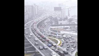 Óvalo Monitor: reportan congestión vehicular tras inauguración del paso a desnivel
