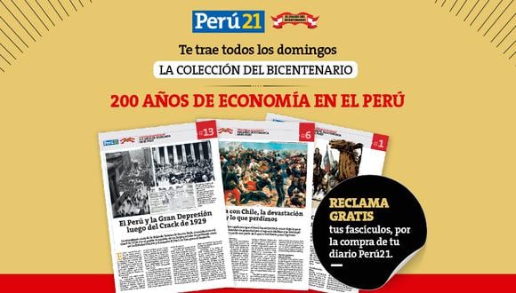 Este domingo 21 de febrero reclama la décimotercera entrega de la 'Colección del Bicentenario: 200 años de Economía en el Perú' en todos los kioscos y de forma gratuita.