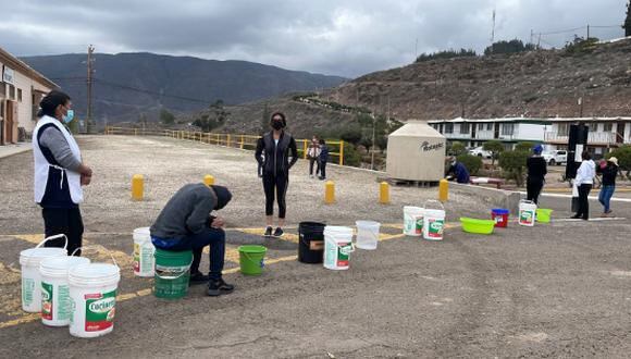 Más de 5,000 personas de la empresa minera se ven privados del servicio de agua como consecuencia de los bloqueos, señaló Southern Perú. (Foto: GEC)