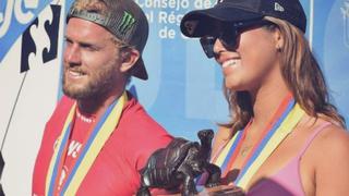 Orgullo peruano: Miguel Tudela y Sol Aguirre triunfaron en torneo de surf en Chile