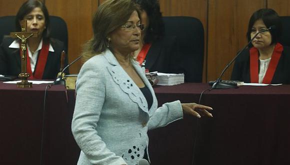 Matilde Pinchi Pinchi en una nueva audiencia por el caso de diarios ‘chicha’. (USI)