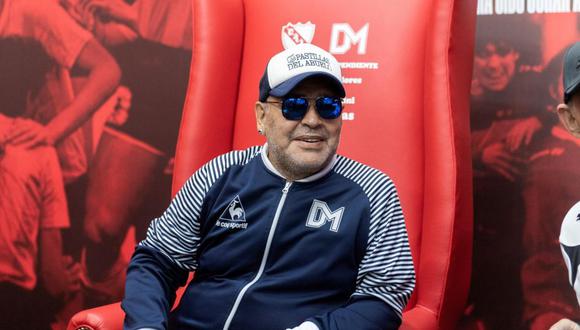 Diego Maradona está aislado del plantel de Gimnasia y Esgrima. (Foto: AFP)