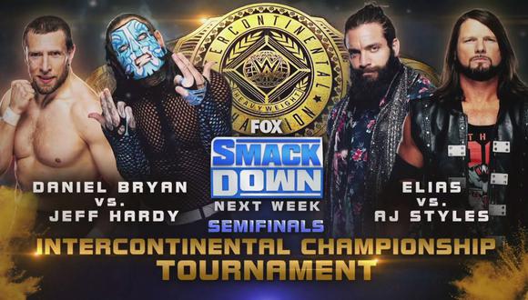 La jornada estará marcada por las decisivas peleas semifinales del Campeonato Intercontinental: Hardy vs. Ryan y AJ Styles vs. Elias. (Foto: WWE)