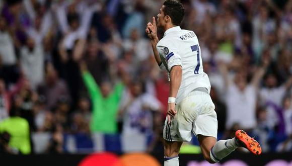 Ronaldo marcó el empate parcial entre Real Madrid y Bayern Munich por los cuartos de final de la Champions League. (AFP)