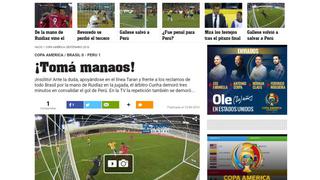 Perú eliminó a Brasil de la Copa América Centenario y así lo informó la prensa internacional [Fotos]