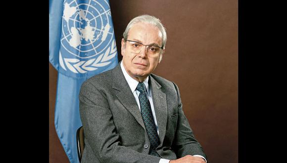 PATRICIO. El embajador Javier Pérez de Cuéllar dejó huella a su paso por las Naciones Unidas. (ONU)