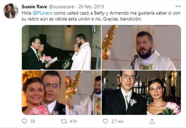 The Twitter user who asked the priest who married Betty and Armando.  (Photo: Sussie Rave / Twitter)