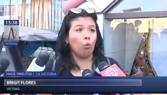 Brigitte Flores Luna negó que haya sido víctima de ataque. (Foto: Canal N)