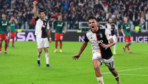 Con doblete de Dybala, Juventus remonta y gana 2-1 a Lokomotiv por la Champions League. (Foto: AFP)