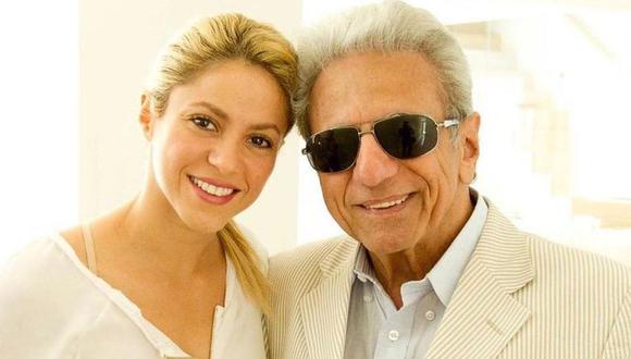 La artista colombiana junto a su padre William Mebarak, quien estuvo internado en el hospital (Foto: Shakira / Instagram)