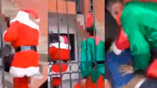 Disfrazados de Papá Noel y de duende capturan a vendedores de drogas: “Te llegó la Navidad” [VIDEO]