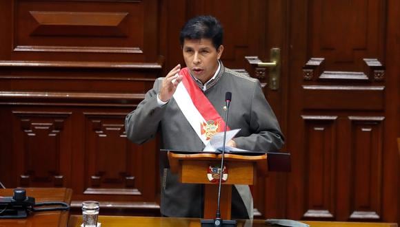 El presidente Pedro Castillo ejerció su derecho a la defensa ante el Congreso. (Foto: Presidencia Perú)