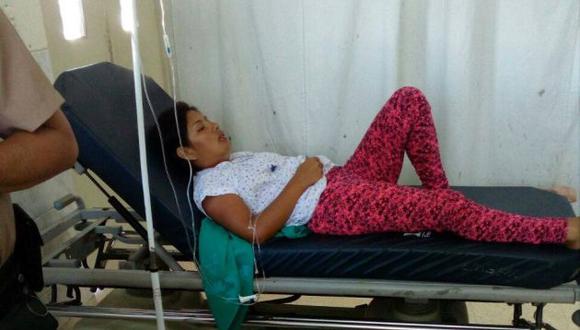 Mujer y el menor se recuperan en el Hospital Regional Docente de Trujillo.